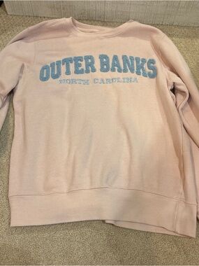 Outer Banks North Carolina Pink Crewneck Sweatshirt